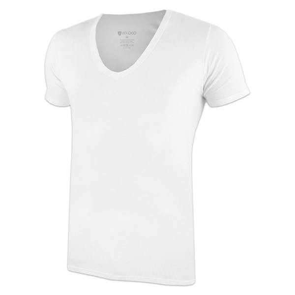 Bild von FCLOCO - Deep V-Neck T-shirt - Weiss