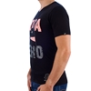 Bild von Pouchain - Rosa Nero V-Ausschnitt T-shirt - Schwarz