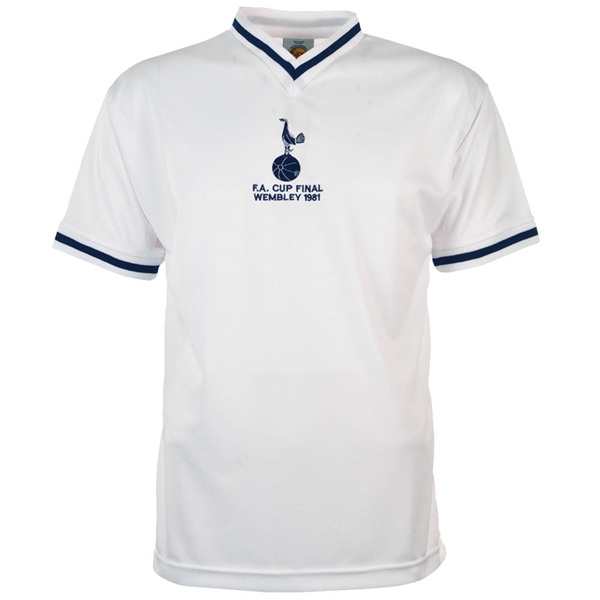 Bild von Tottenham Hotspur Retro Fußball Trikot FA Cup Finale 1981