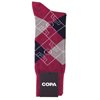 Bild von COPA Football - Argyle Pitch Socken - Bordeaux Rot/ Navy Blau