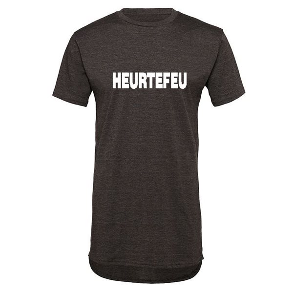 Bild von Heurtefeu - Brand Name Long Shaped T-Shirt - Grau