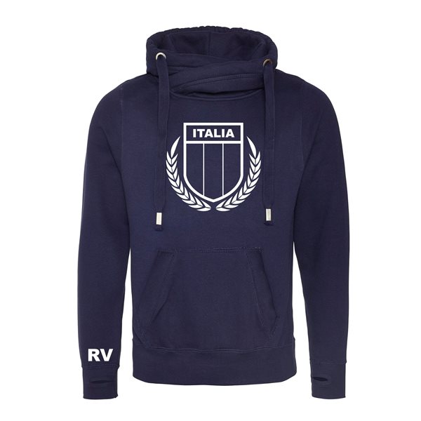 Bild von Rugby Vintage - Italien Rugby Kapuzenpullover - Navy