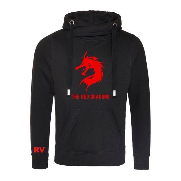 Bild von Rugby Vintage -  Wales Rugby Kapuzenpullover -  Schwarz