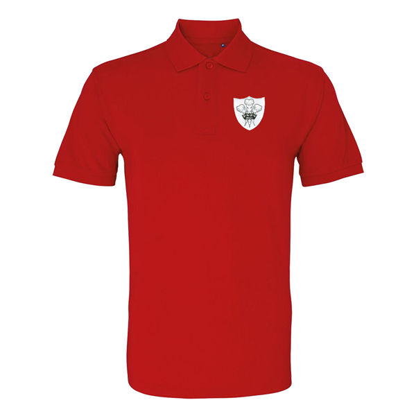 Bild von Rugby Vintage - Wales Polo - Rot