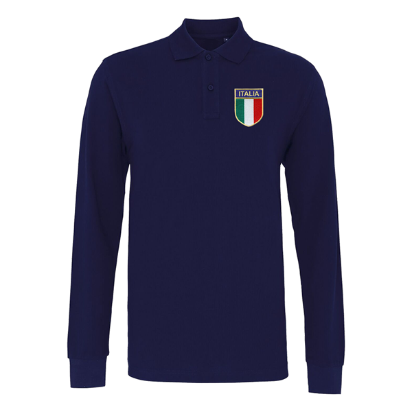 Bild von Rugby Vintage - Italien Retro Rugby Trikot - Navy