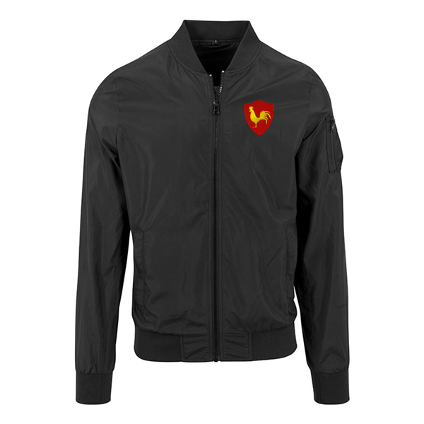 Bild von Rugby Vintage - Frankreich Bomber Jacket - Schwarz