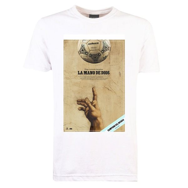 Bild von TOFFS Pennarello - La Mano de Dios WM 1986 T-Shirt - Weiss