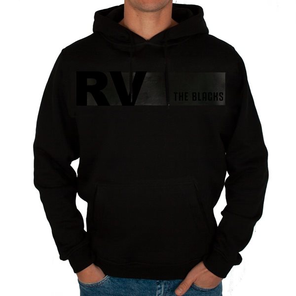 Bild von Rugby Vintage - Neuseeland Colour Banner Kapuzenpulli - Schwarz