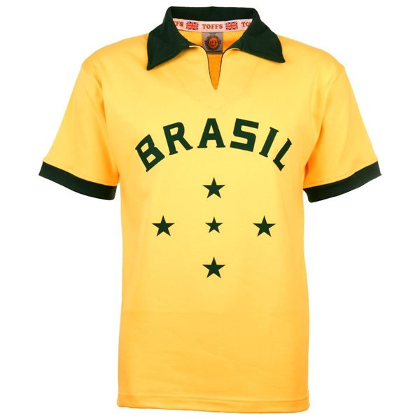 Bild von Brasilien Retro Fußball Trikot Jahre 1960