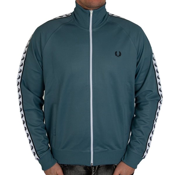 fred perry track jacket blue
