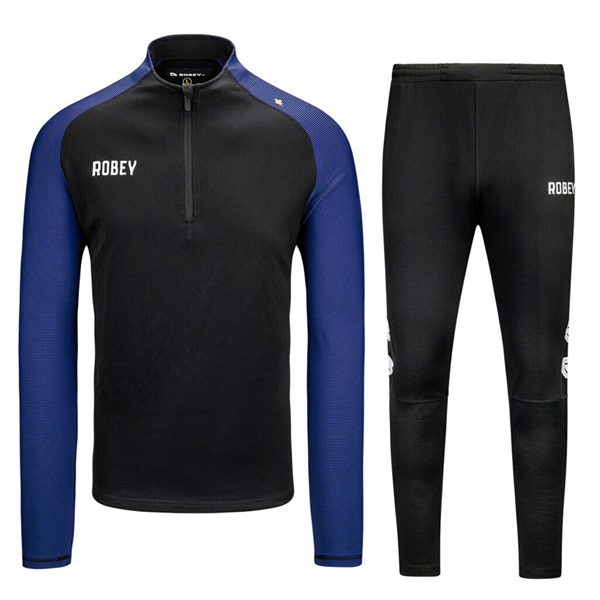 Robey - Performance Half-Zip Trainingspak - Zwart/Blauw