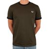 Fred Perry - Taped Ringer T-Shirt - Hunting Green