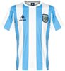 Le Coq Sportif - Argentina Retro Shirt WC 1986 + Maradona 10