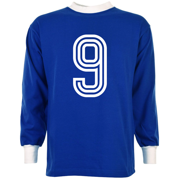  Bastia Retro Football Shirt 1970's + Number 9 (Franceschetti)