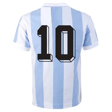 Fußball Trikot Shorts Set Jersey Argentina 1986 #10 Maradona Vintage Retro Shirt 