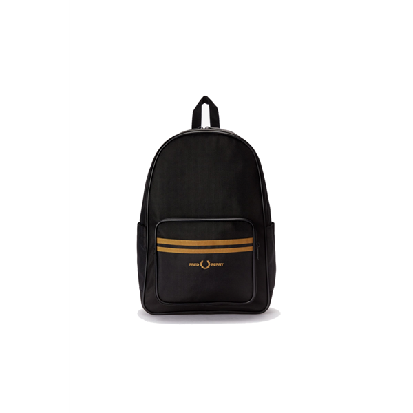 Fred Perry - Twin Tipped Backpack - Black/ Dark Caramel