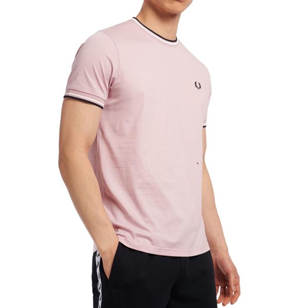 Fred Perry - Twin Tipped T-Shirt - Chalky Pink