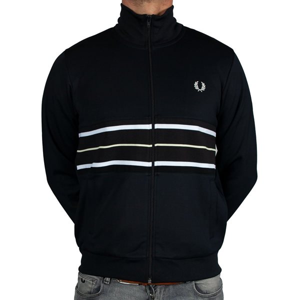 Fred Perry - Tramline Panel Track Jacket - Navy
