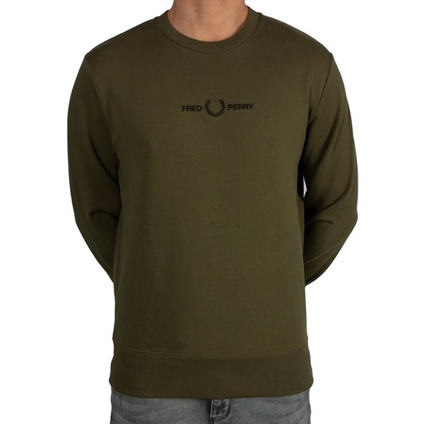 Fred Perry - Embroidered Sweater - Hunting Green
