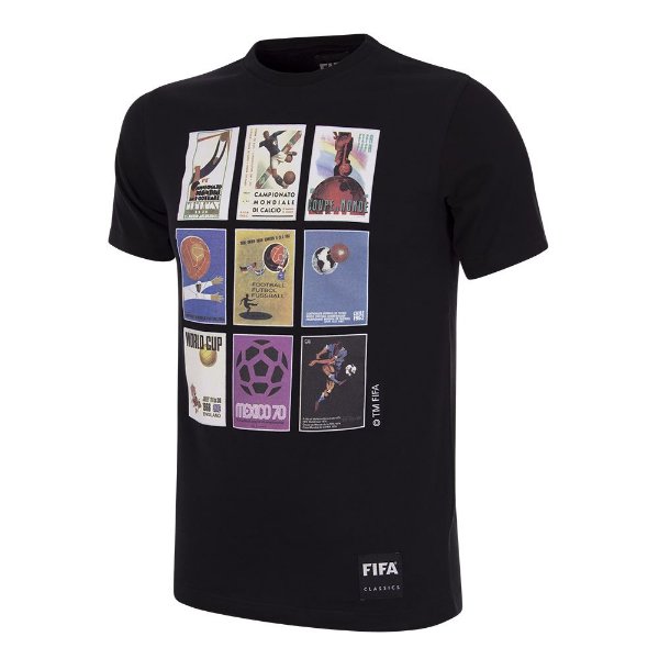 COPA Football - World Cup Collage Poster T-Shirt - Black