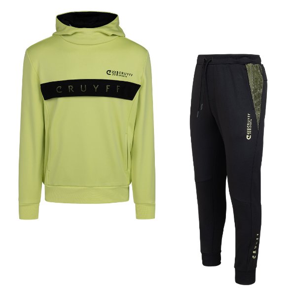 Cruyff Sports - Howler Tracksuit - Bright Green/ Black