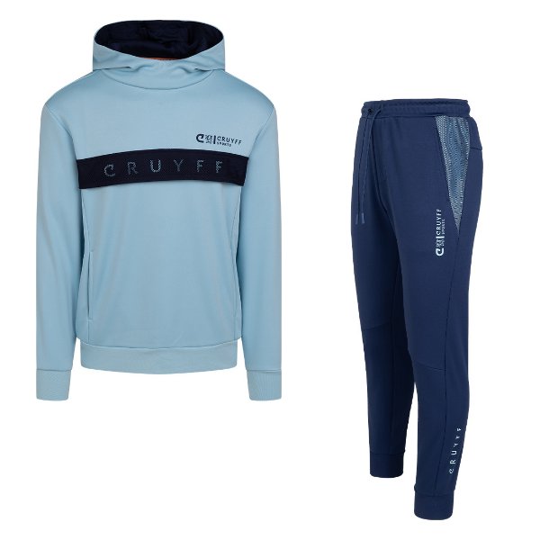 Cruyff Sports - Howler Tracksuit - Sky Blue/ Midnight Navy