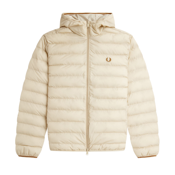 Fred Perry - Hooded Insulated Brentham Jacket - Oatmeal