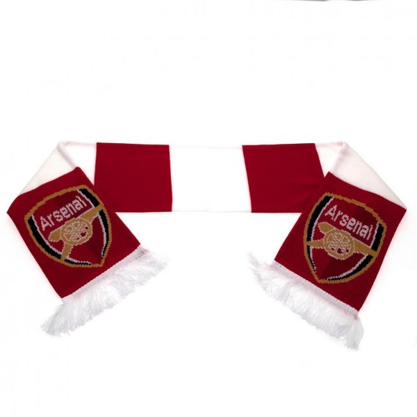 Arsenal Retro Bar Scarf - Red/ White