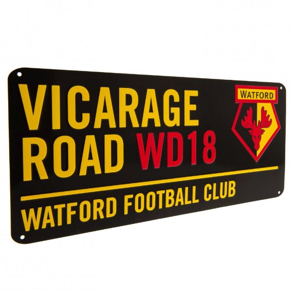 Watford FC Vicarage Road Street Sign