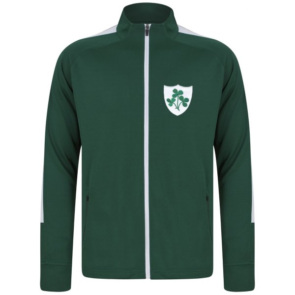 Rugby Vintage - Ierland The Shamrocks Trainingsjack - Groen/ Wit