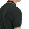 Fred Perry - Twin Tipped Polo Shirt - Night Green/ Warm Grey/ Light Rust