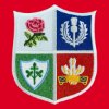 Rugby Vintage - British & Irish Lions Retro Rugby Zipped Hoodie 1970s - Red