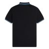 Fred Perry - Twin Tipped Polo - Black/ Light Smoke/ Ocean Blue