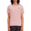 Fred Perry - Crew Neck T-Shirt - Dusty Pink