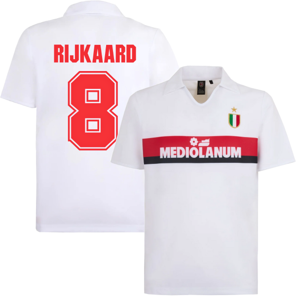 AC Milan Retro Football Away Shirt 1988-1989 + Rijkaard 8