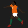 FC Eleven - Drogba Les Éléphants T-Shirt - Zwart