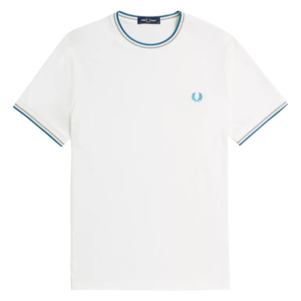 Bild von Fred Perry - Twin Tipped T-Shirt - Snow White