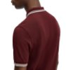 Bild von Fred Perry - Twin Tipped Poloshirt - Oxblood/ Ecru