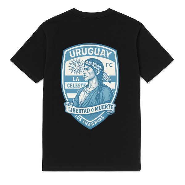 FC Eleven Uruguay Los Charruas T-Shirt - Black