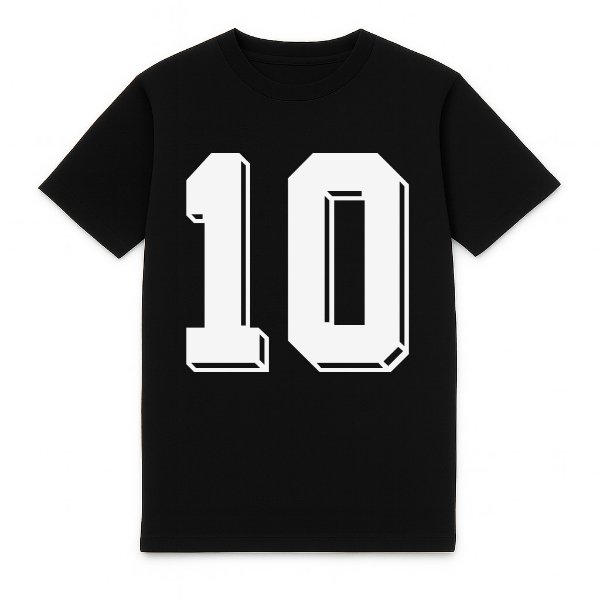 FC Eleven Shadow Backnumber T-Shirt - Black