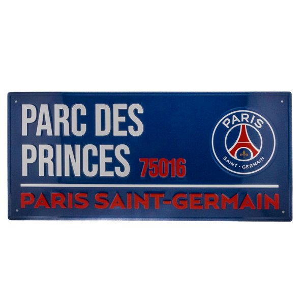 Paris Saint Germain Street Sign - Blue (40cm x 18cm)