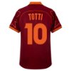 AS Roma Retro Football Shirt 1999-2000 + Totti 10