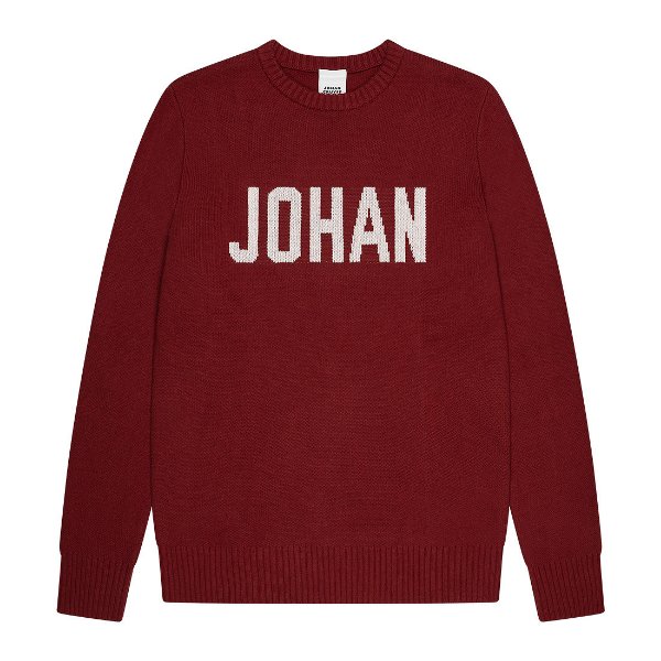Johan Cruyff - Johan Knit Crewneck Sweater - Rood
