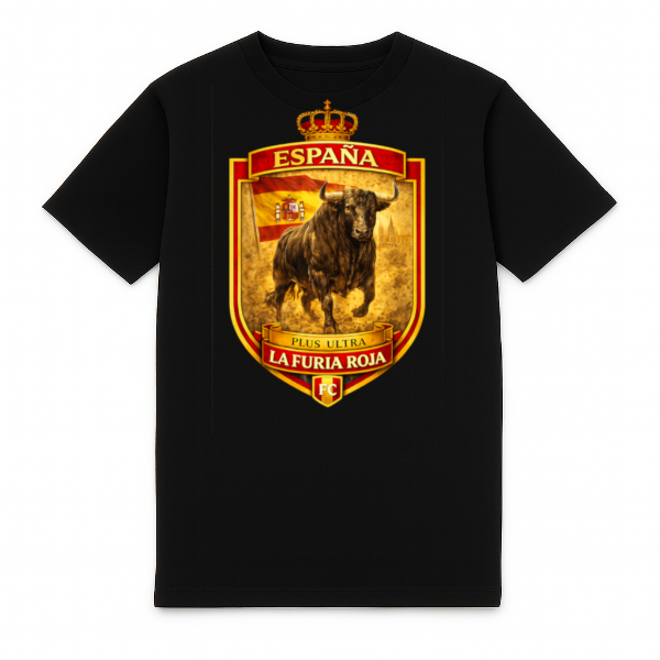 FC ELEVEN - Spain La Furia Roja Heavy T-Shirt - Black