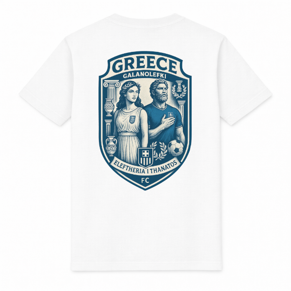 FC Eleven - Greece Galanolefki Heavy T-Shirt - White